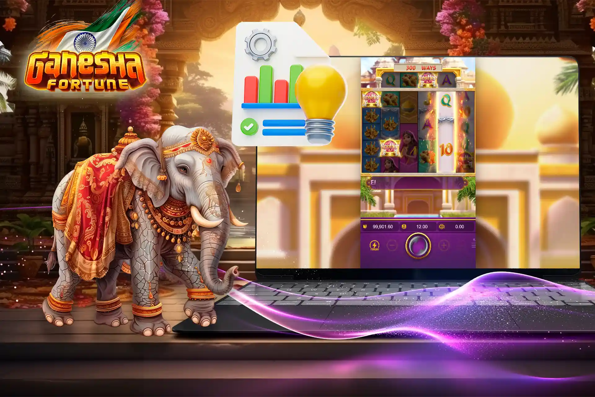 Explore the mechanics of the Ganesha Fortune slots strategic game play and unique features